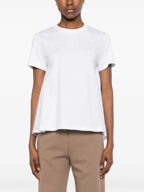 Moncler eyelet T-shirt - White