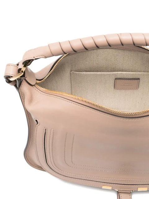 Chloé small leather rolled-handle shoulder bag - Neutrals