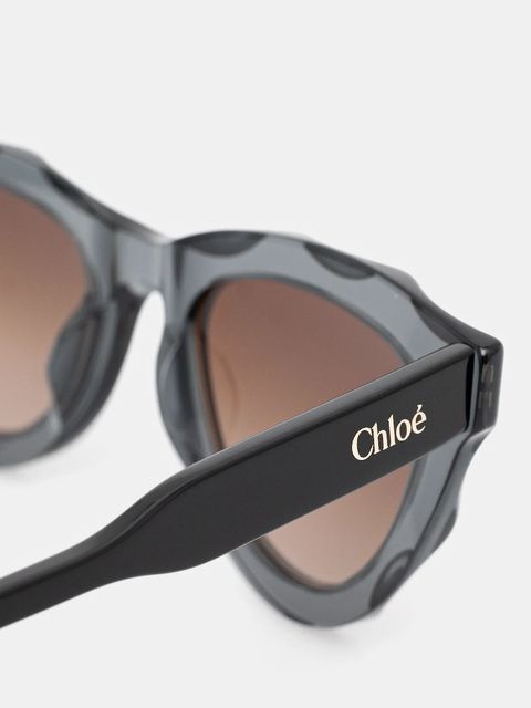 Chloé okulary przeciwsłoneczne damskie kolor czarny CH0294S - zdjęcie produktu nr 2