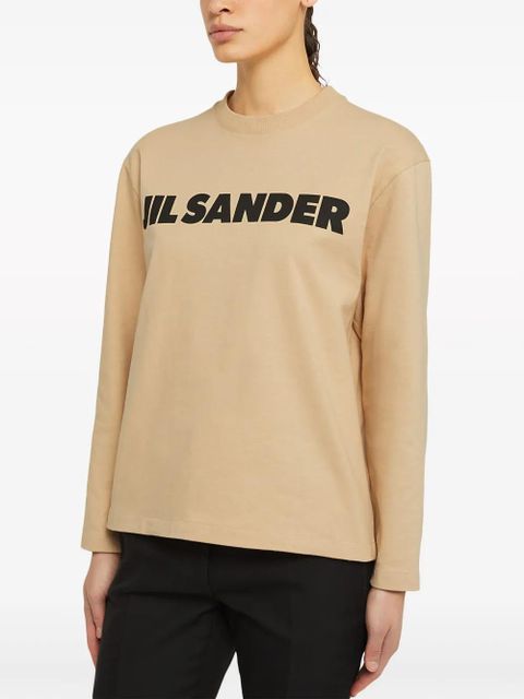Jil Sander Logo T-Shirt - Brown - zdjęcie produktu nr 2