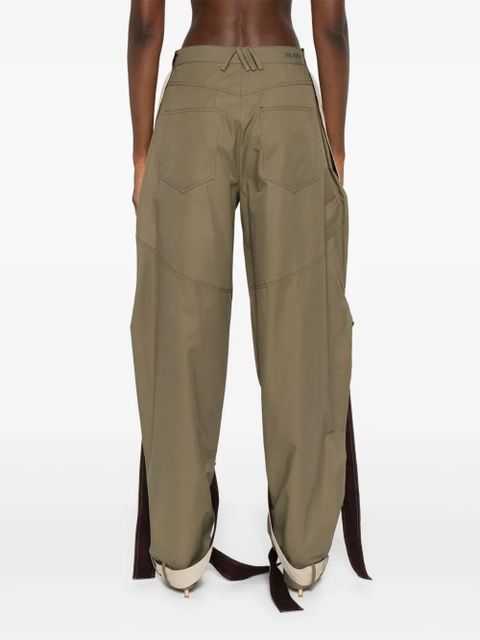 The Attico multi-string trousers - Green