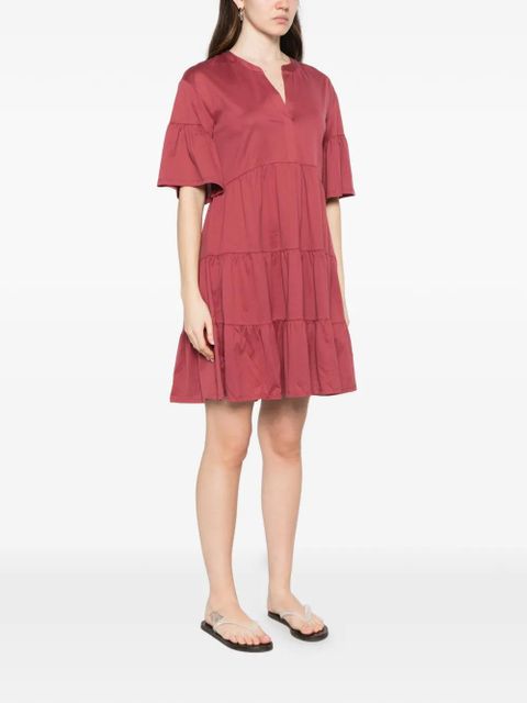 Weekend Max Mara Wkdsaggina ruffled V-neck mini dress - Red