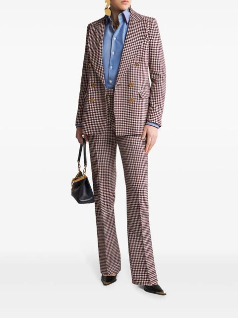 ETRO straight-leg tailored trousers - White