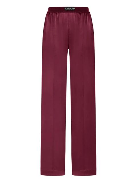 TOM FORD satin trousers - Red - zdjęcie produktu nr 1