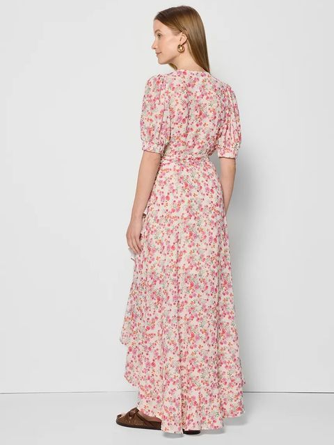 Bizuu sukienka ISLAY kolor różowy midi rozkloszowana ISLAY MULTIKOLOR