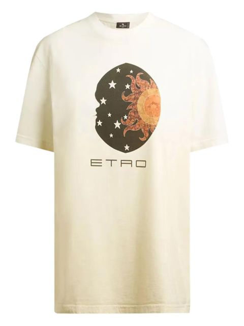 ETRO sun moon print T-shirt - Neutrals - zdjęcie produktu nr 1