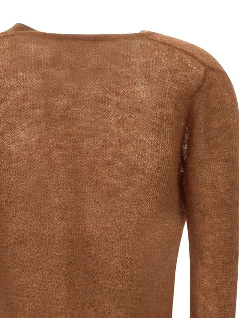 Max Mara v-neck button cardigan - Brown