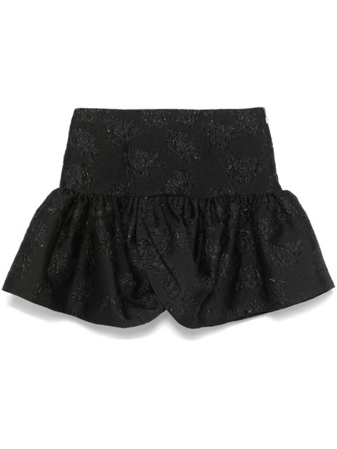 ROTATE BIRGER CHRISTENSEN jacquard mini skirt - Black - zdjęcie produktu nr 1