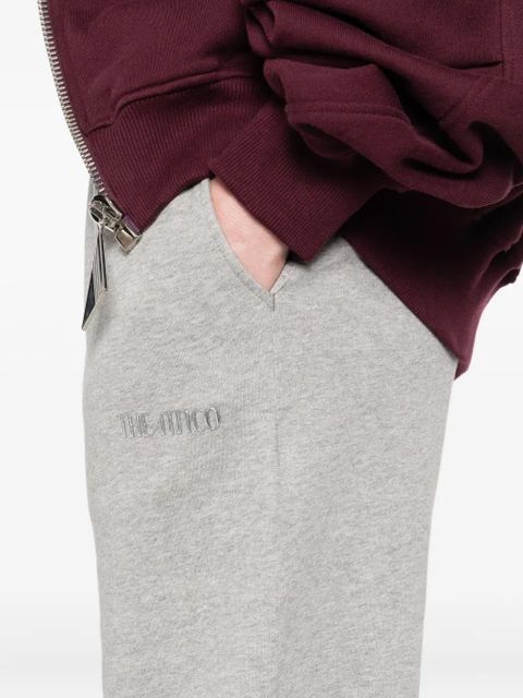 The Attico embroidered-logo track pants - Grey