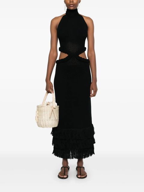Johanna Ortiz cut-out midi dress - Black - zdjęcie produktu nr 2