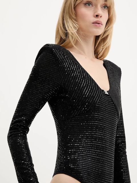 HUGO body damska kolor czarny gładka 50546238