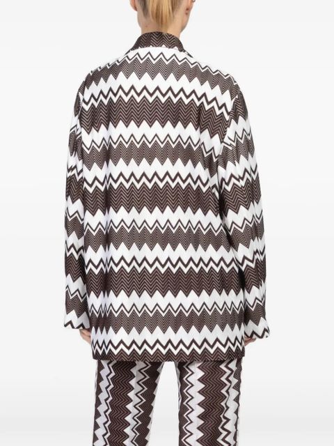 Missoni chevron-pattern blazer - White