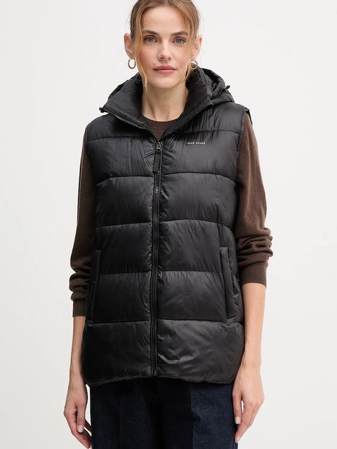 Pepe Jeans bezrękawnik kolor czarny zimowy PL4024359 - zdjęcie produktu nr 1
