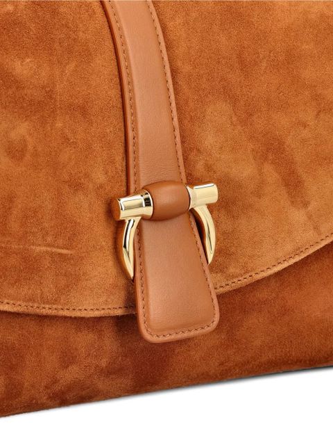 Ferragamo forn-flap shoulder bag - Brown