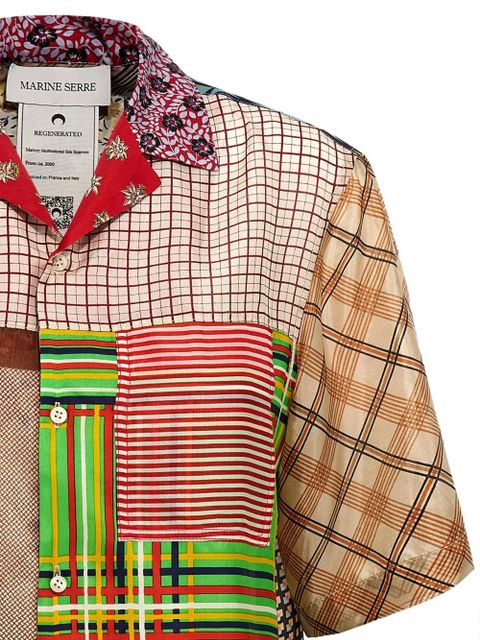 Marine Serre mix-print shirt - Neutrals - zdjęcie produktu nr 2