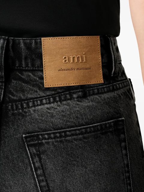 AMI Paris high-waist flared jeans - Black