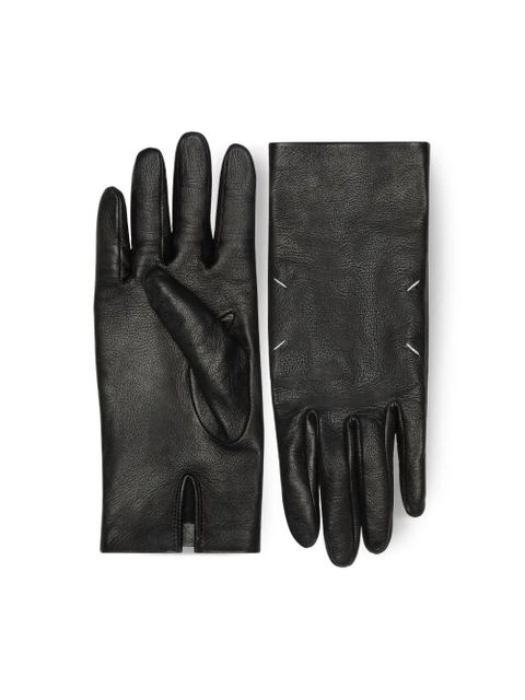 Maison Margiela lambskin four-stitch gloves - Black - zdjęcie produktu nr 2