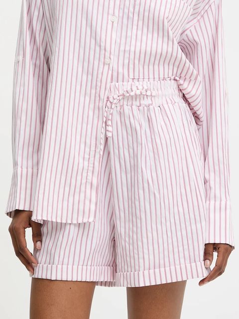 Answear.LAB koszula i szorty damski kolor różowy