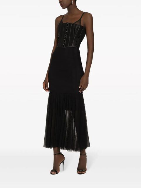 Dolce & Gabbana lace-detail sheer bodysuit - Black