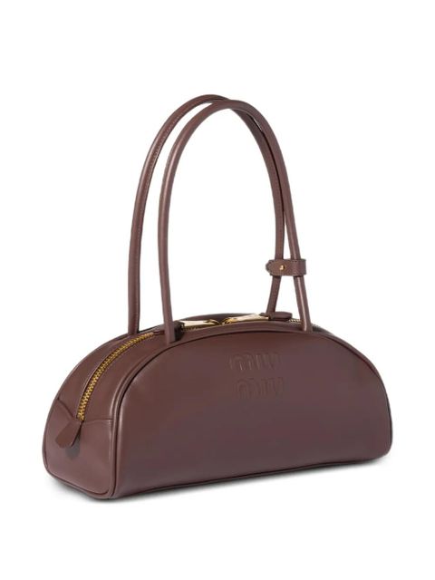Miu Miu Beau leather shoulder bag - Brown