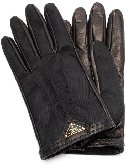 Prada leather gloves - Black - zdjęcie produktu nr 2