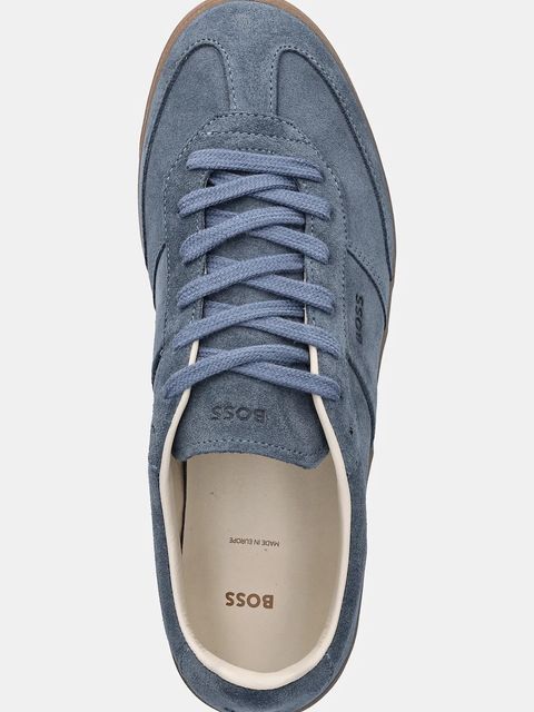 BOSS sneakersy zamszowe Brenta damskie kolor niebieski 50536645