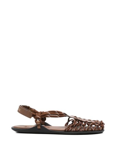 Miu Miu cord flat sandals - Brown - zdjęcie produktu nr 1
