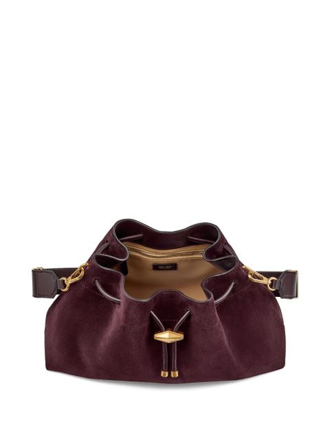 Jimmy Choo drawstring bon bon bucket shoulder bag - Purple