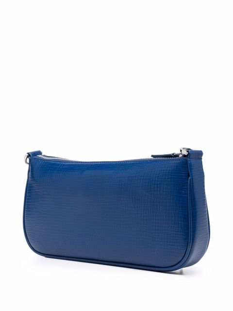 BY FAR Rachel grained leather tote bag - Blue