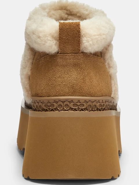 Coach śniegowce Christina Signature kolor beżowy CCO35