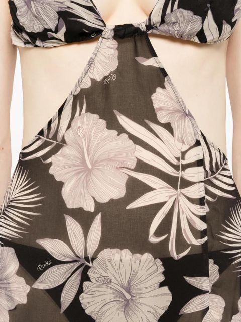 PINKO Kermesse floral-print maxi dress - Black