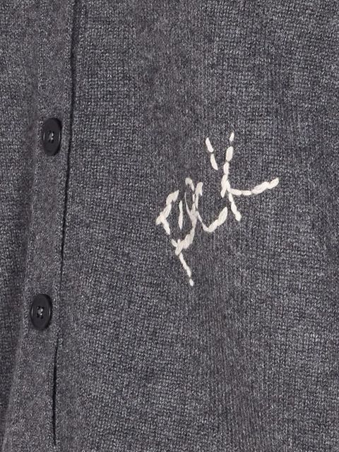 Zadig&Voltaire Mirkaz V-neck cashmere cardigan - Grey - zdjęcie produktu nr 2