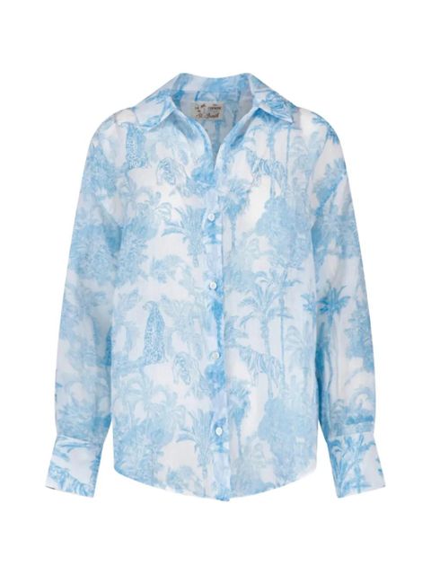MC2 Saint Barth jungle-print shirt - White - zdjęcie produktu nr 1
