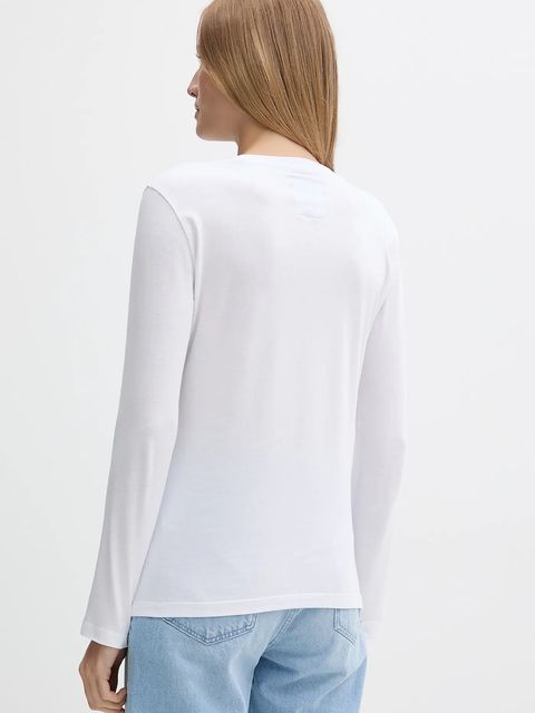 Armani Exchange longsleeve bawełniany kolor biały XW001450 AF10356