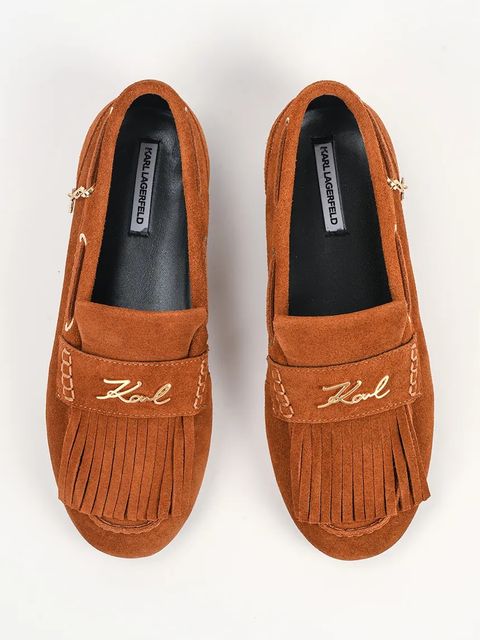 Karl Lagerfeld mokasyny zamszowe MARLEE