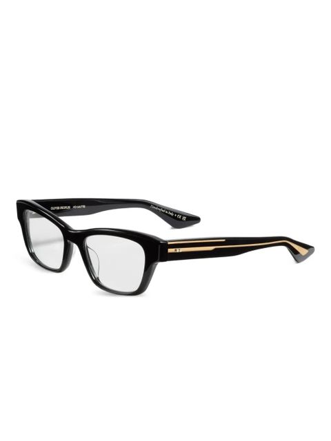 KHAITE rectangle stripe glasses - Black - zdjęcie produktu nr 2