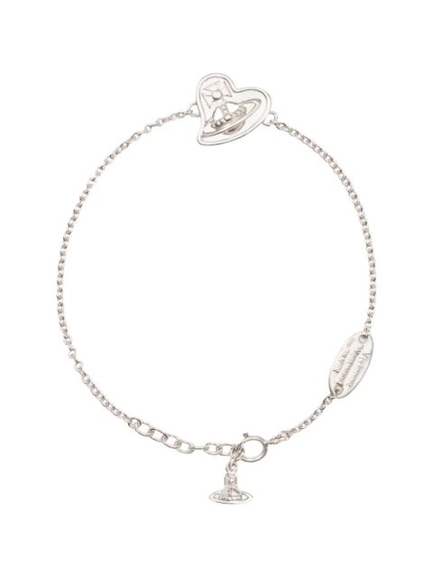 Vivienne Westwood Faye logo-charm bracelet - Silver - zdjęcie produktu nr 1