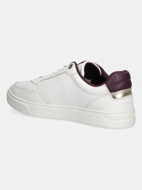 Tommy Hilfiger sneakersy skórzane ESSENTIAL ELEVATED COURT SNEAKER damskie kolor biały FW0FW08680