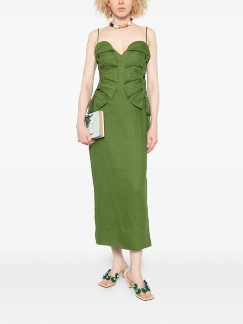 FARM Rio Monstera Leaf maxi dress - Green - zdjęcie produktu nr 2