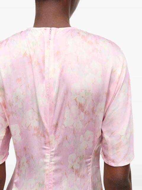 GANNI printed maxi dress - Pink