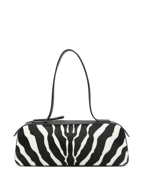 KHAITE Simona zebra-print shoulder bag - White - zdjęcie produktu nr 1