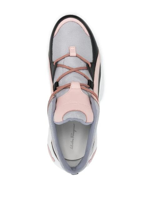 Ferragamo panelled low-top sneakers - Pink