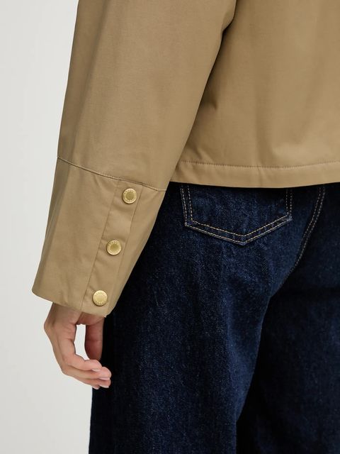 Barbour kurtka PHOEBE kolor beżowy przejściowa oversize LCA0371