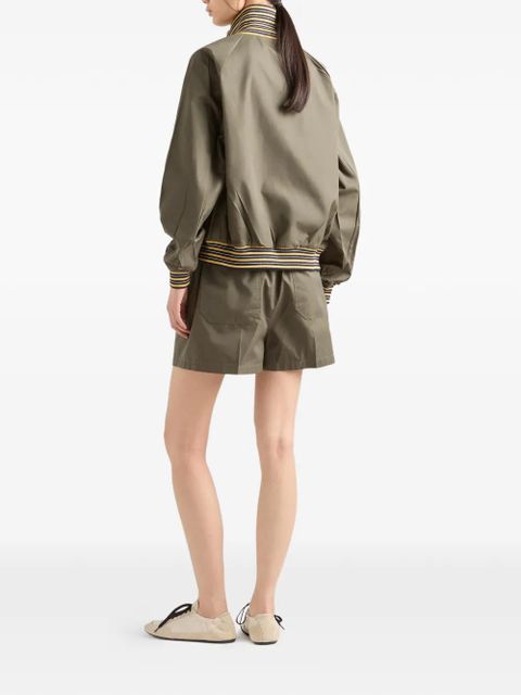 Prada Poplin turtleneck jacket - Green