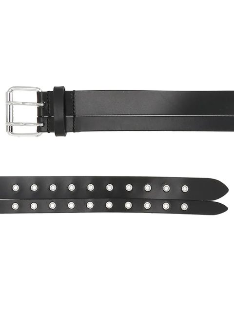 ISABEL MARANT eyelet buckle belt - Black