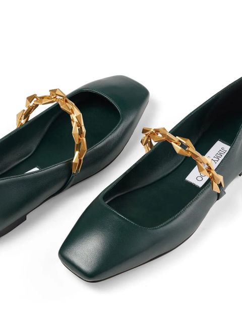 Jimmy Choo Diamond Tilda ballet flats - Green - zdjęcie produktu nr 2