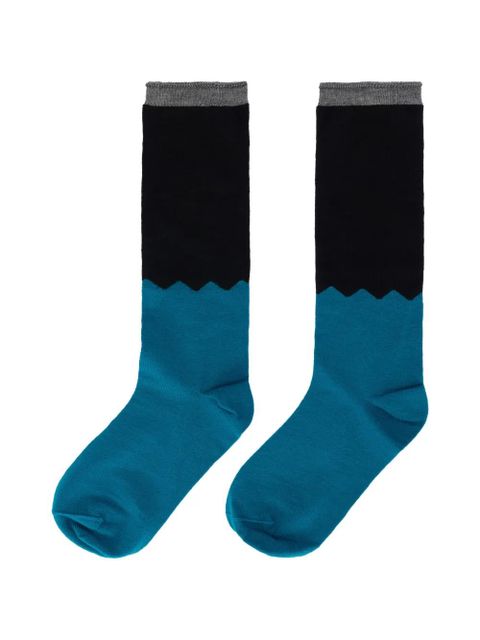 Valentino Garavani two-tone socks - Blue - zdjęcie produktu nr 1