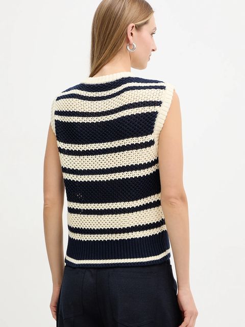 MAX&Co. kamizelka z dodatkiem wełny damski kolor beżowy 2526356044200