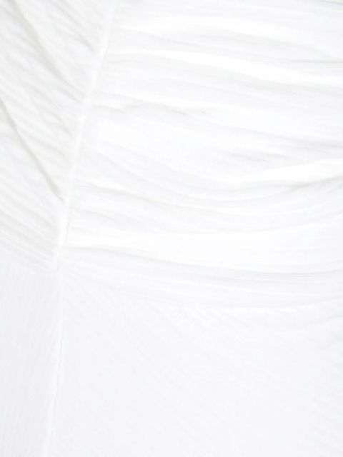 Victoria Beckham twisted-detail midi skirt - White - zdjęcie produktu nr 2