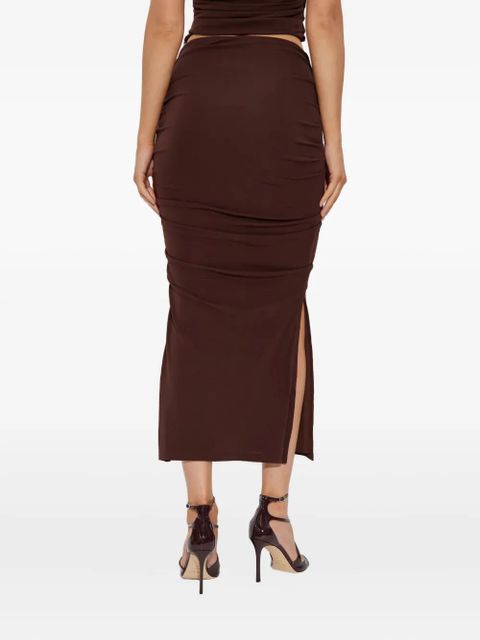 Cult Gaia Dany midi skirt - Brown